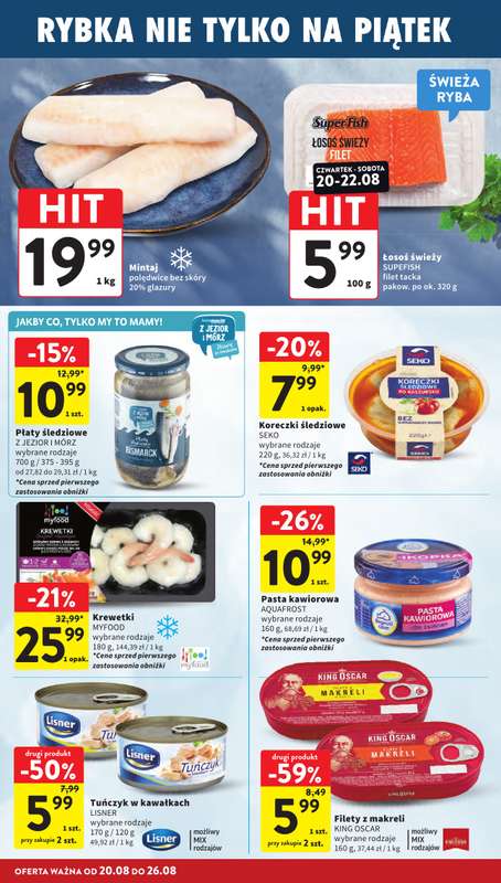 Intermarche - gazetka promocyjna Gazetka od czwartku 20.08 do środy 26.08 - strona 20