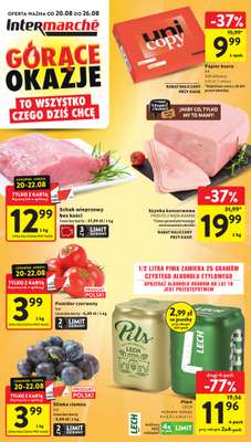 Intermarche - gazetka promocyjna Gazetka od czwartku 20.08 do środy 26.08