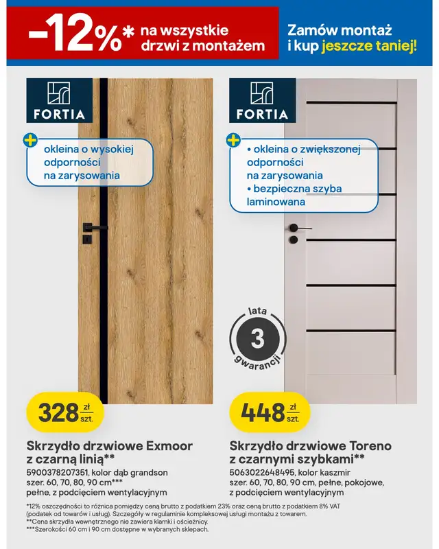 Castorama - gazetka promocyjna Drzwi i podłogi od wtorku 18.08 do niedzieli 23.08 - strona 3