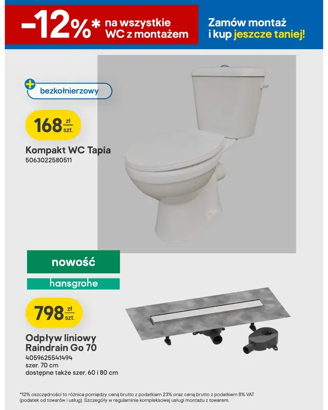Castorama - gazetka promocyjna Łazienka i kuchnia od wtorku 18.08 do niedzieli 23.08 - strona 3