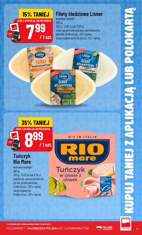 POLOmarket - gazetka promocyjna Kupuj taniej z aplikacją lub polokartą od środy 19.08 do wtorku 25.08 - strona 11