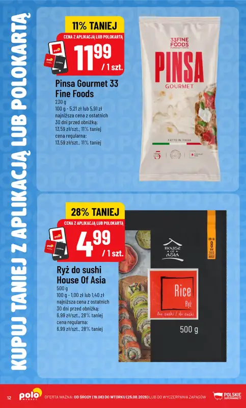 POLOmarket - gazetka promocyjna Kupuj taniej z aplikacją lub polokartą od środy 19.08 do wtorku 25.08 - strona 12