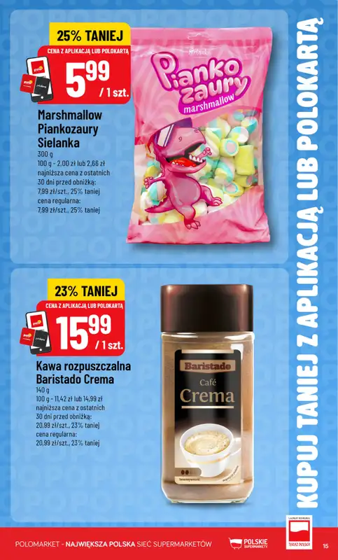 POLOmarket - gazetka promocyjna Kupuj taniej z aplikacją lub polokartą od środy 19.08 do wtorku 25.08 - strona 15