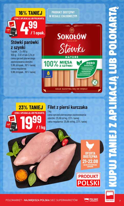 POLOmarket - gazetka promocyjna Kupuj taniej z aplikacją lub polokartą od środy 19.08 do wtorku 25.08 - strona 7