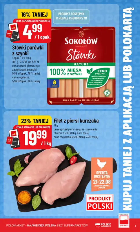 POLOmarket - gazetka promocyjna Kupuj taniej z aplikacją lub polokartą od środy 19.08 do wtorku 25.08 - strona 7