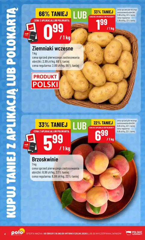 POLOmarket - gazetka promocyjna Kupuj taniej z aplikacją lub polokartą od środy 19.08 do wtorku 25.08 - strona 4