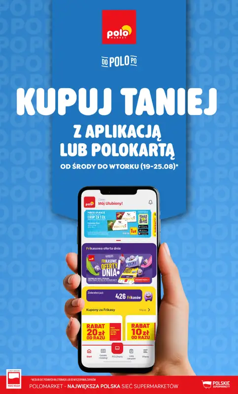 POLOmarket - gazetka promocyjna Kupuj taniej z aplikacją lub polokartą  