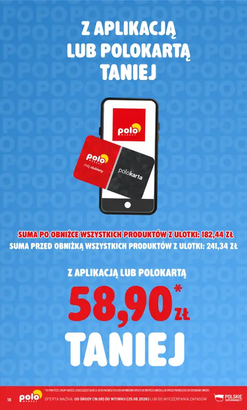 POLOmarket - gazetka promocyjna Kupuj taniej z aplikacją lub polokartą od środy 19.08 do wtorku 25.08 - strona 18