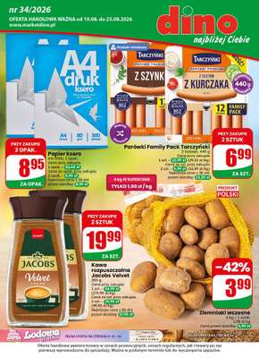 Dino - gazetka promocyjna Gazetka 34 / 2026 od środy 19.08 do wtorku 25.08