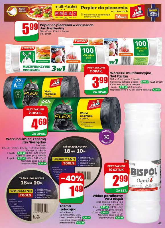 Dino - gazetka promocyjna Gazetka 34 / 2026 od środy 19.08 do wtorku 25.08 - strona 63