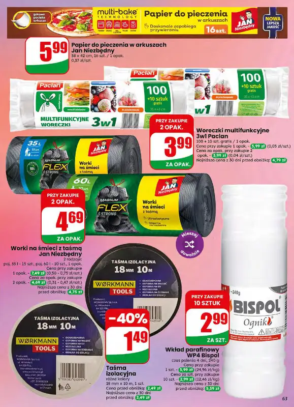 Dino - gazetka promocyjna Gazetka 34 / 2026 od środy 19.08 do wtorku 25.08 - strona 63