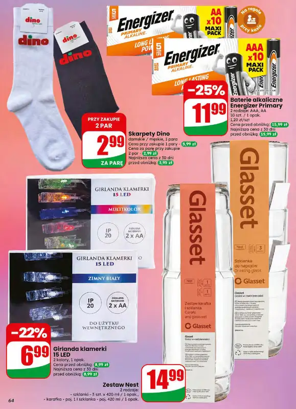 Dino - gazetka promocyjna Gazetka 34 / 2026 od środy 19.08 do wtorku 25.08 - strona 64