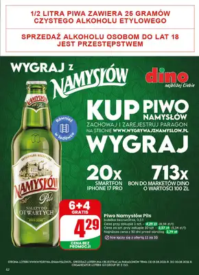 Dino - gazetka promocyjna Gazetka 34 / 2026 od środy 19.08 do wtorku 25.08 - strona 52