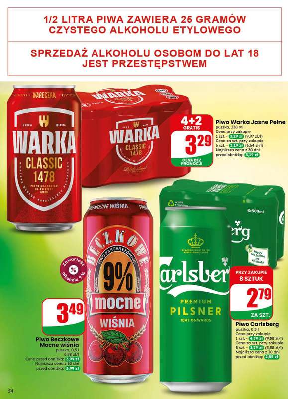 Dino - gazetka promocyjna Gazetka 34 / 2026 od środy 19.08 do wtorku 25.08 - strona 54