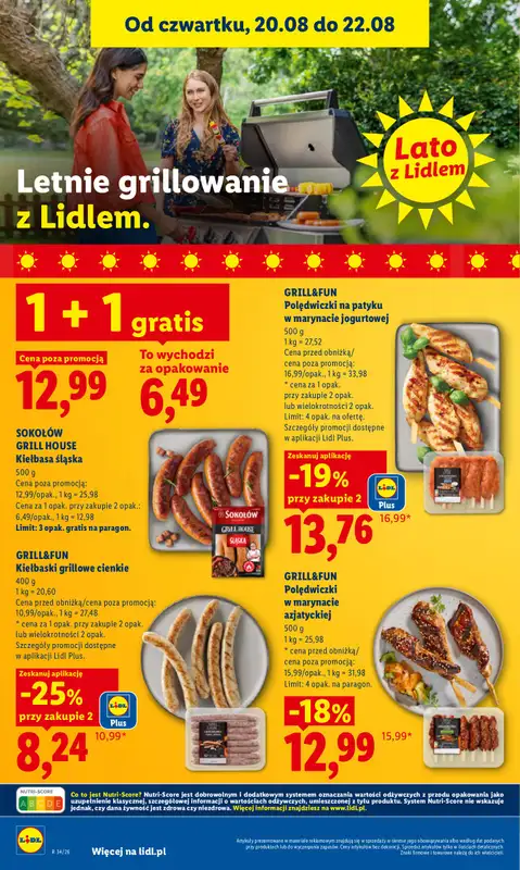 Lidl - gazetka promocyjna Oferta od czwartku od czwartku 20.08 do soboty 22.08 - strona 64