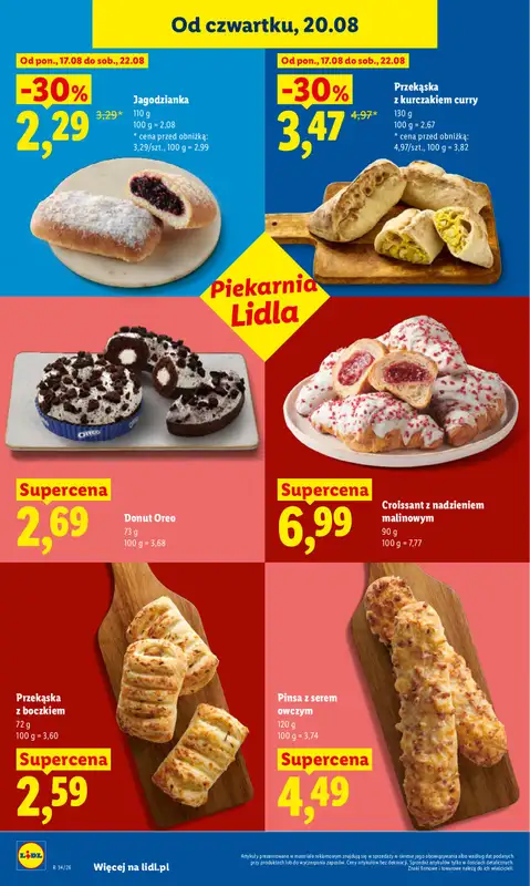 Lidl - gazetka promocyjna Oferta od czwartku od czwartku 20.08 do soboty 22.08 - strona 62