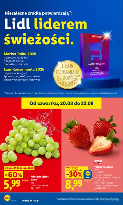 Lidl - gazetka promocyjna Oferta od czwartku od czwartku 20.08 do soboty 22.08 - strona 42