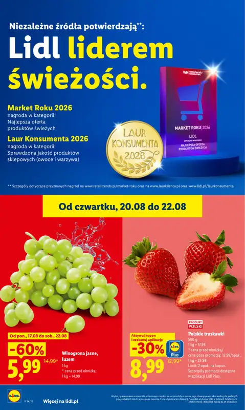 Lidl - gazetka promocyjna Oferta od czwartku od czwartku 20.08 do soboty 22.08 - strona 42