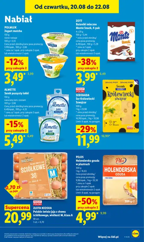Lidl - gazetka promocyjna Oferta od czwartku od czwartku 20.08 do soboty 22.08 - strona 73