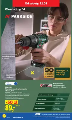 Lidl - gazetka promocyjna Oferta od czwartku od czwartku 20.08 do soboty 22.08 - strona 40
