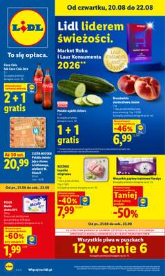 Lidl - gazetka promocyjna Oferta od czwartku od czwartku 20.08 do soboty 22.08