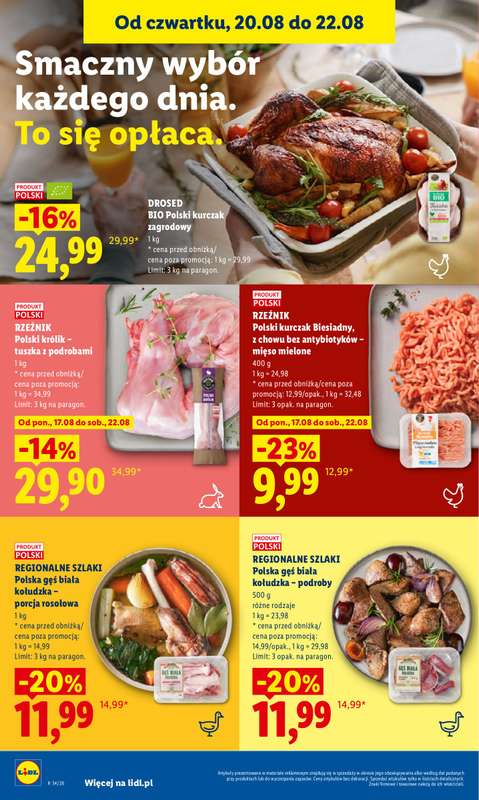 Lidl - gazetka promocyjna Oferta od czwartku od czwartku 20.08 do soboty 22.08 - strona 68