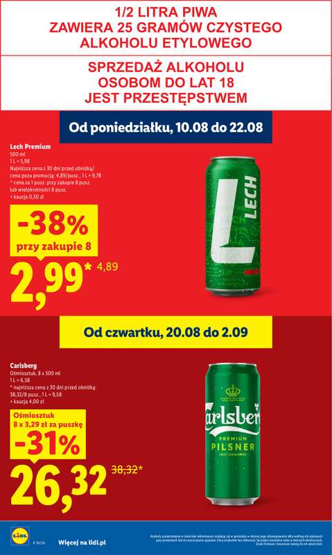 Lidl - gazetka promocyjna Oferta od czwartku od czwartku 20.08 do soboty 22.08 - strona 26
