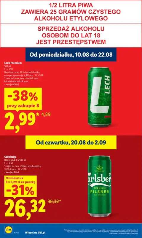 Lidl - gazetka promocyjna Oferta od czwartku od czwartku 20.08 do soboty 22.08 - strona 26