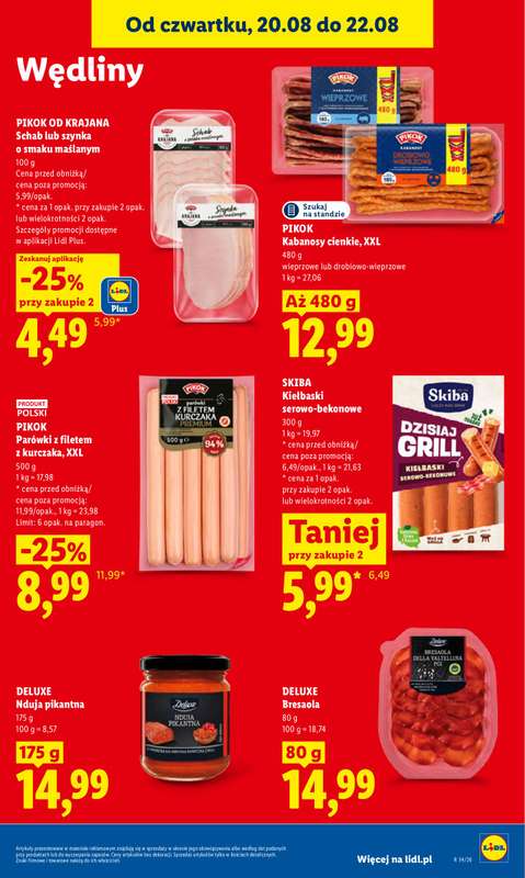 Lidl - gazetka promocyjna Oferta od czwartku od czwartku 20.08 do soboty 22.08 - strona 71