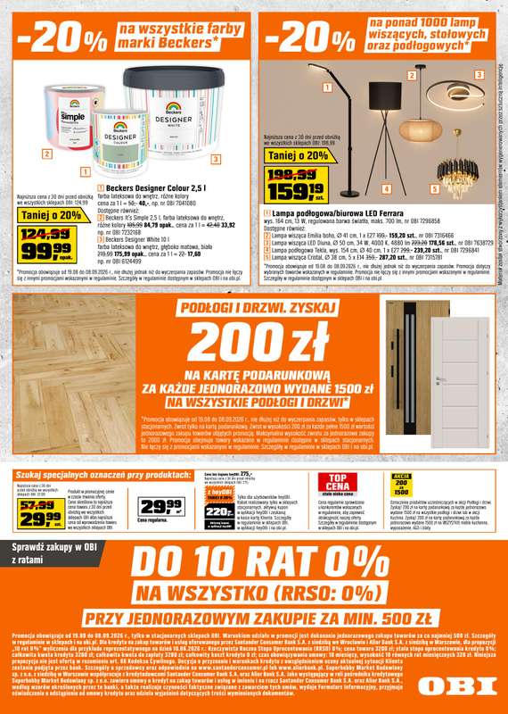 OBI - gazetka promocyjna Gazetka od środy 19.08 do wtorku 08.09 - strona 16
