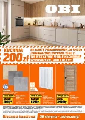 OBI - gazetka promocyjna Gazetka od środy 19.08 do wtorku 08.09