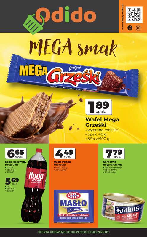 Odido - gazetka promocyjna Gazetka od środy 19.08 do wtorku 01.09