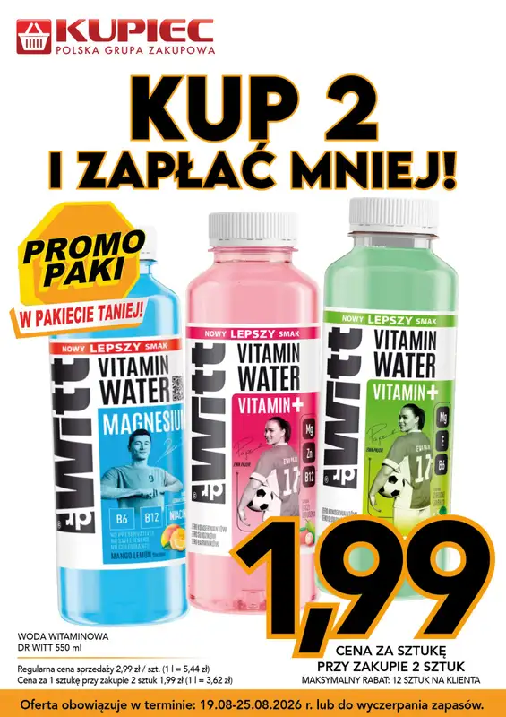 Kupiec - gazetka promocyjna Promopaki od środy 19.08 do wtorku 25.08 - strona 12