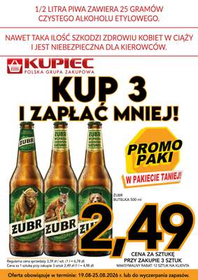 Kupiec - gazetka promocyjna Promopaki od środy 19.08 do wtorku 25.08