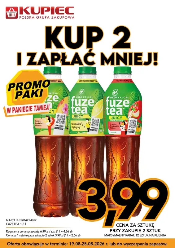 Kupiec - gazetka promocyjna Promopaki od środy 19.08 do wtorku 25.08 - strona 11