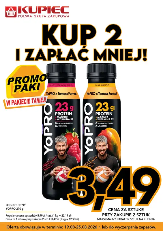 Kupiec - gazetka promocyjna Promopaki od środy 19.08 do wtorku 25.08 - strona 2