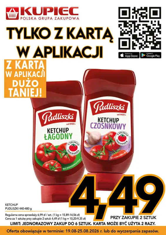 Kupiec - gazetka promocyjna Promopaki od środy 19.08 do wtorku 25.08 - strona 14