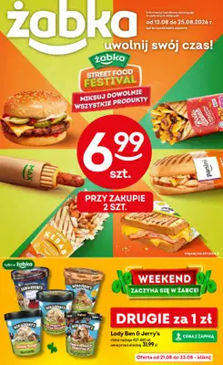 Żabka - gazetka promocyjna Gazetka od środy 12.08 do wtorku 25.08