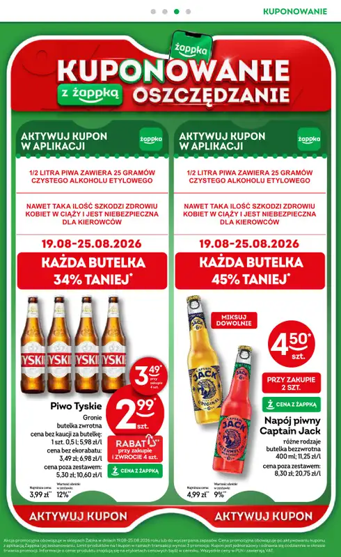 Żabka - gazetka promocyjna Gazetka od środy 12.08 do wtorku 25.08 - strona 36