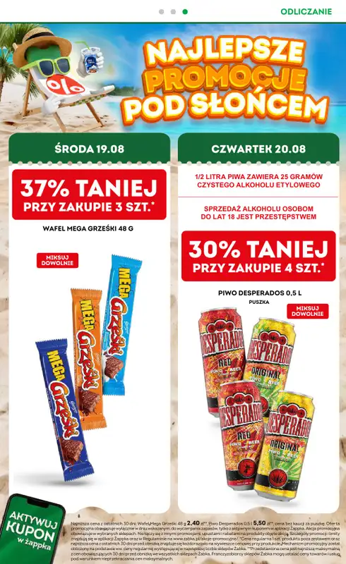 Żabka - gazetka promocyjna Gazetka od środy 12.08 do wtorku 25.08 - strona 2