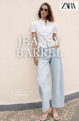 Zara - gazetka promocyjna Spodnie barrel od środy 19.08 do czwartku 27.08