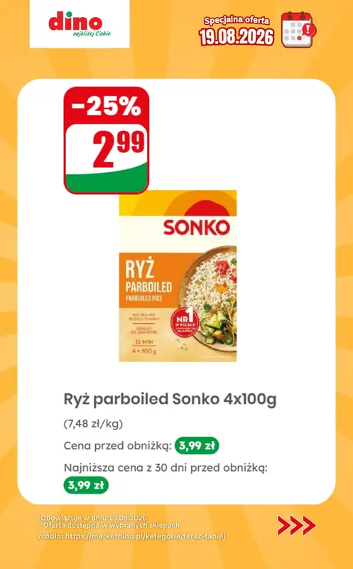 Dino - gazetka promocyjna Specjalna oferta na 19.08.2026 - promocje spoza gazetki od środy 19.08 do środy 19.08 - strona 6