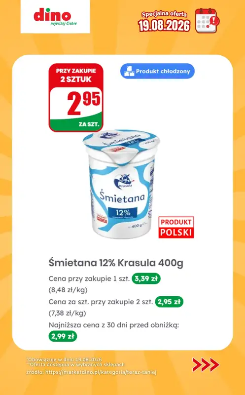 Dino - gazetka promocyjna Specjalna oferta na 19.08.2026 - promocje spoza gazetki od środy 19.08 do środy 19.08 - strona 5