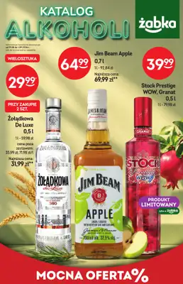 Żabka - gazetka promocyjna Katalog alkoholowy od środy 19.08 do wtorku 01.09