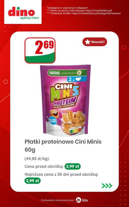 Dino - gazetka promocyjna Nowości w Dino! od środy 19.08 
