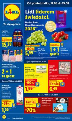 Lidl - gazetka promocyjna Oferta od poniedziałku od poniedziałku 17.08 do środy 19.08