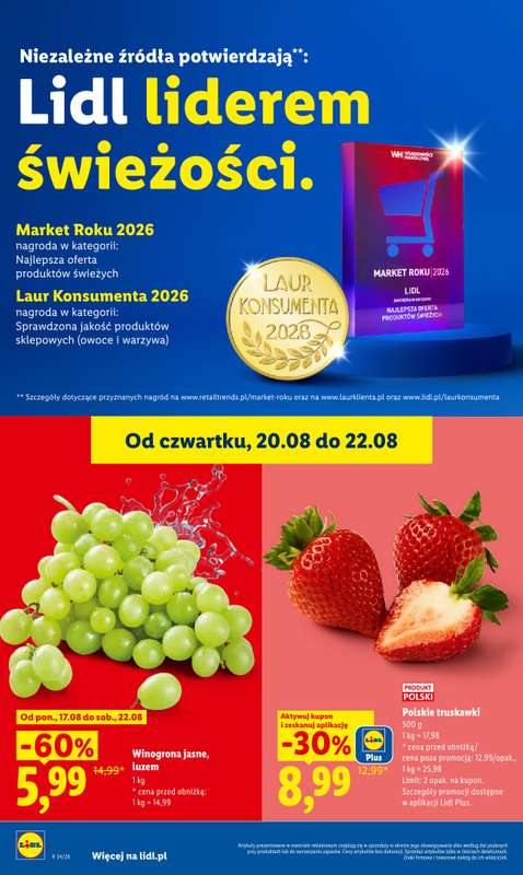 Lidl - gazetka promocyjna Oferta od czwartku od czwartku 20.08 do soboty 22.08 - strona 42