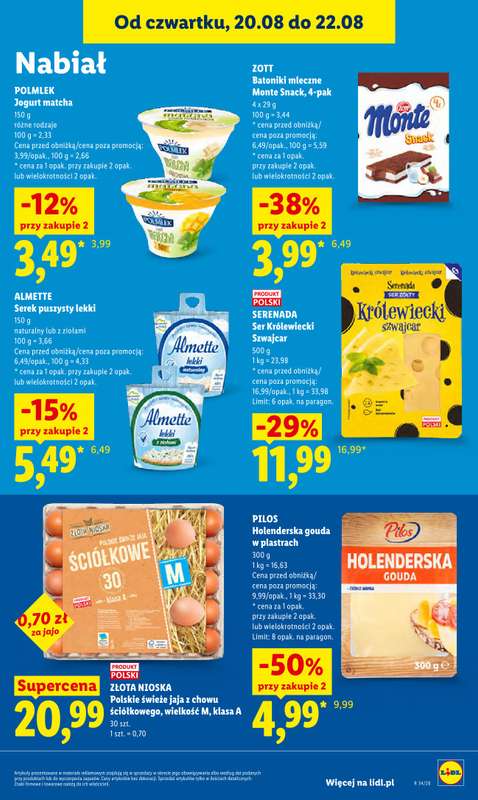 Lidl - gazetka promocyjna Oferta od czwartku od czwartku 20.08 do soboty 22.08 - strona 73