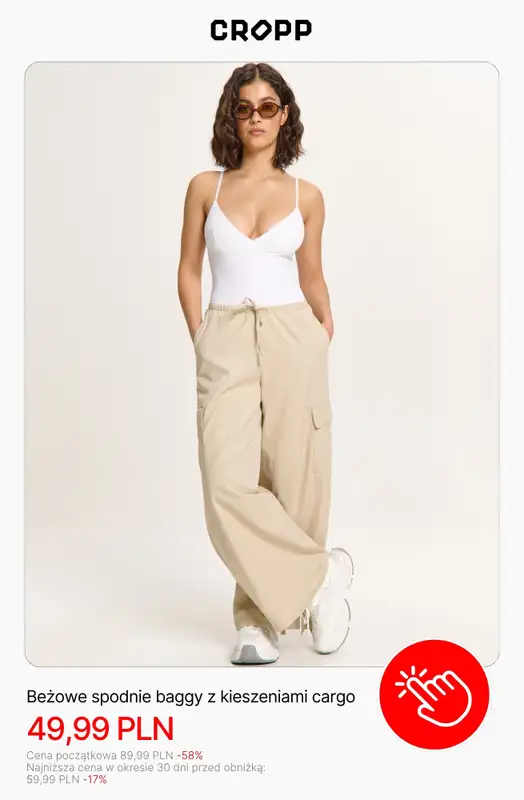 Cropp - gazetka promocyjna SALE do 50 zł od środy 19.08  - strona 11