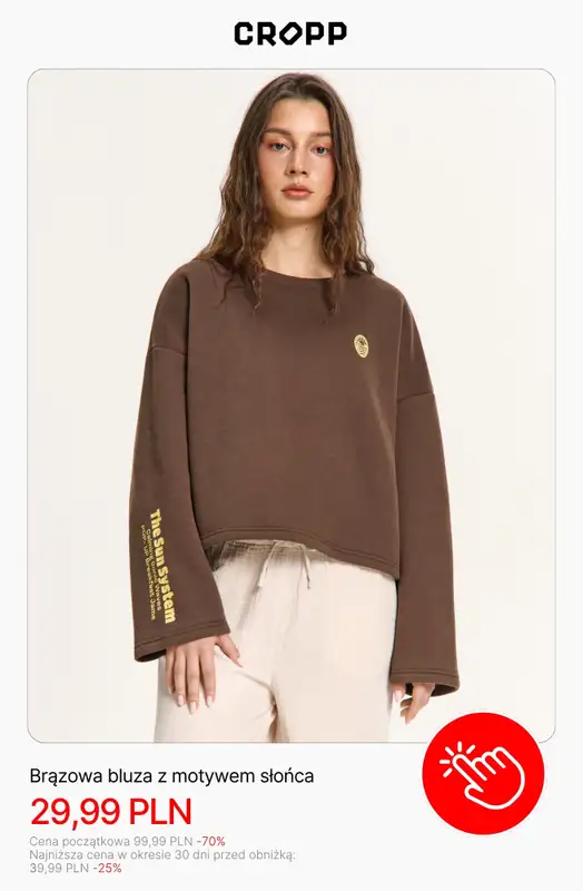 Cropp - gazetka promocyjna SALE do 50 zł od środy 19.08  - strona 9